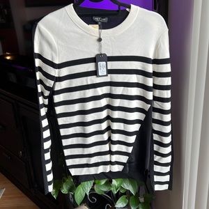 Rag & Bone Ivory Cecilee Stripe Pullover